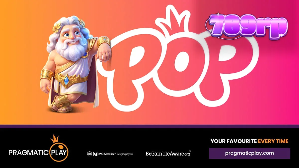Tampilan antarmuka ceria dari seri slot Pragmatic Play POP